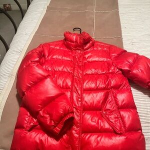 J. Crew Vibrant Red Puffer Jacket